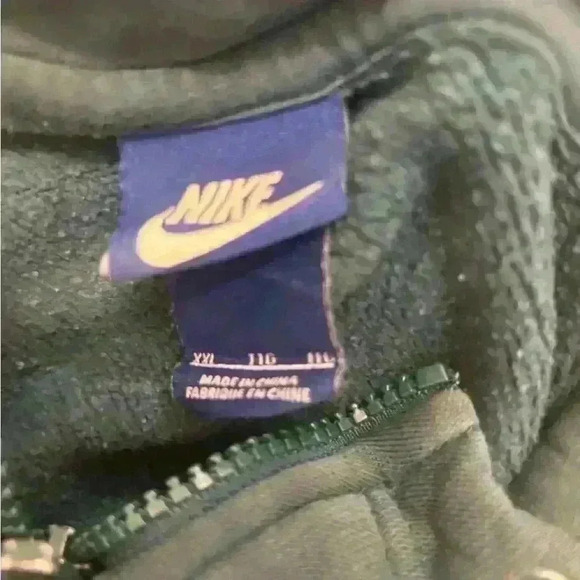Nike Zip up Men’s Hoodie Green XXL - Picture 5 of 5